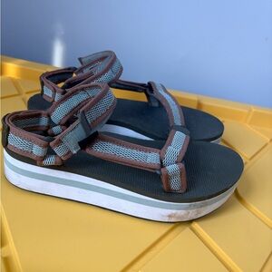 Teva Women's Brown and Gray Sandals